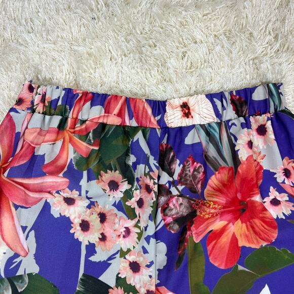 Romeo & Juliet Couture NWT Floral Print Wide Leg Palazzo Pants Size Medium - Picture 12 of 15